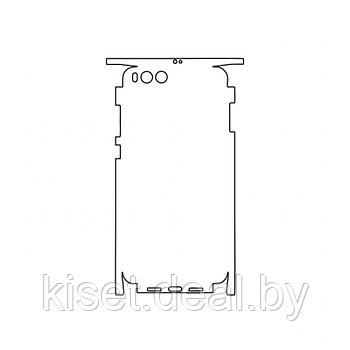 Защитная гидрогелевая пленка KST HG для Xiaomi Mi Note 3 на заднюю крышку и боковые грани