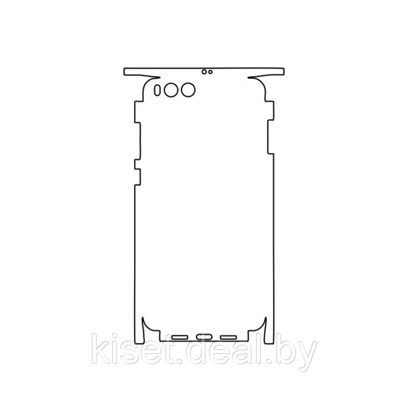 Защитная гидрогелевая пленка KST HG для Xiaomi Mi Note 3 на заднюю крышку и боковые грани - фото 1 - id-p214998284