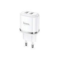 Сетевое зарядное устройство HOCO N4 2.4A 2USB белый