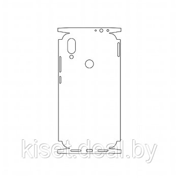 Защитная гидрогелевая пленка KST HG для Xiaomi Redmi 7 на заднюю крышку и боковые грани
