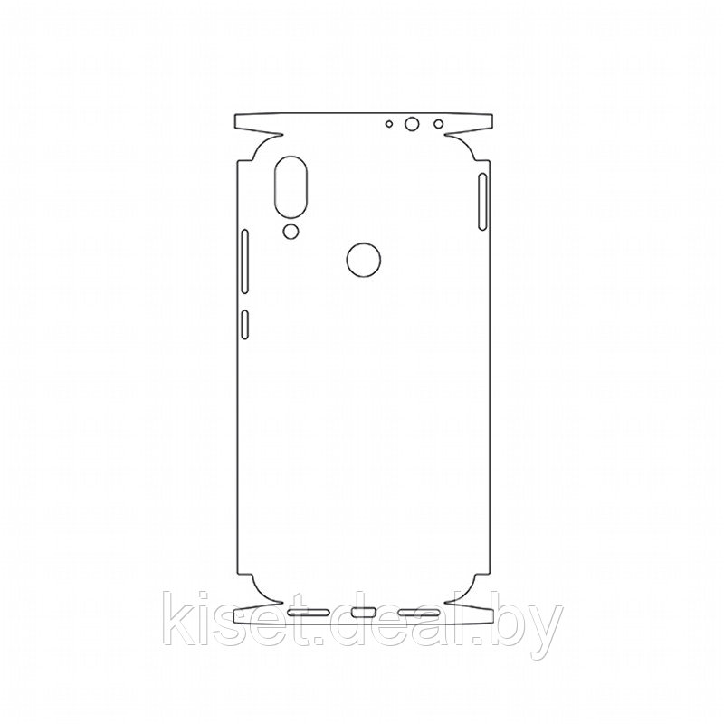 Защитная гидрогелевая пленка KST HG для Xiaomi Redmi 7 на заднюю крышку и боковые грани - фото 1 - id-p214998303