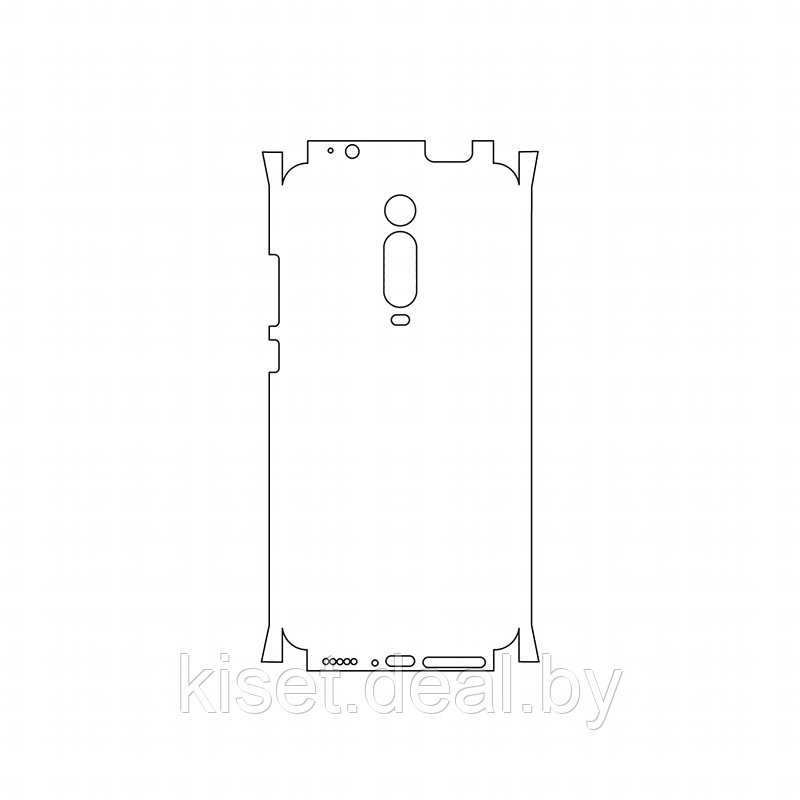 Защитная гидрогелевая пленка KST HG для Xiaomi K20 на заднюю крышку и боковые грани - фото 1 - id-p214998306
