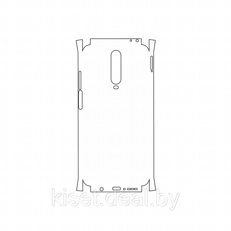 Защитная гидрогелевая пленка KST HG для Xiaomi Redmi K30 на заднюю крышку и боковые грани - фото 1 - id-p214998320