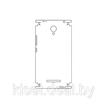 Защитная гидрогелевая пленка KST HG для Xiaomi Redmi Note 2 на заднюю крышку и боковые грани
