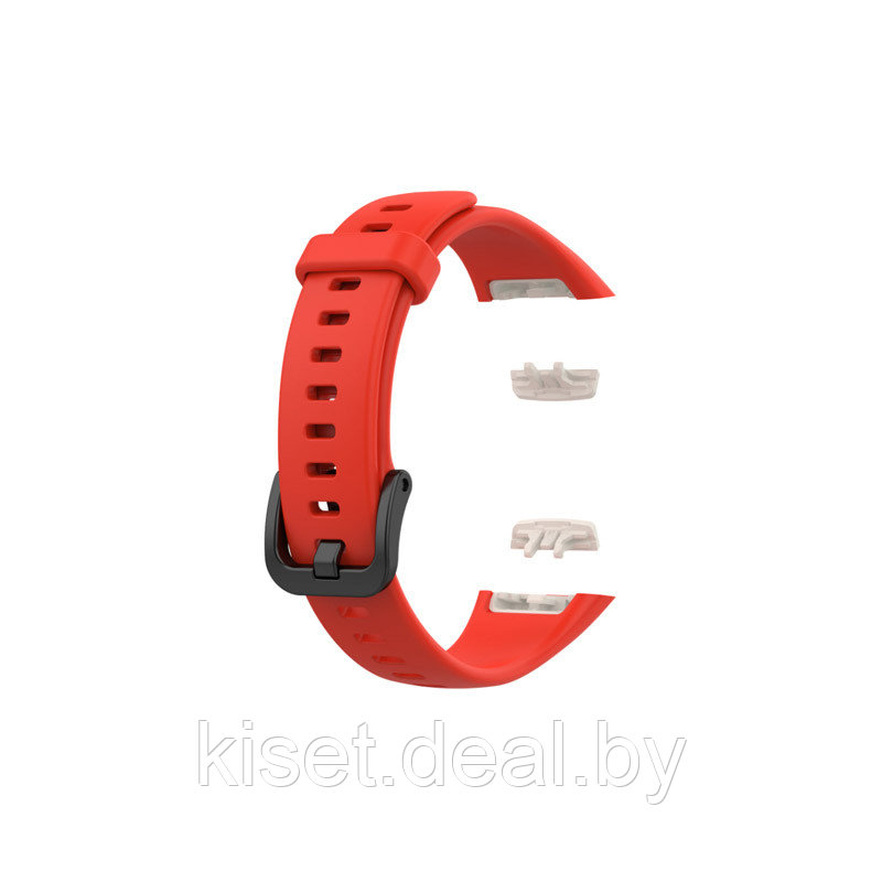 Силиконовый ремешок для Honor Band 6 красный - фото 1 - id-p214999006