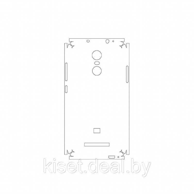 Защитная гидрогелевая пленка KST HG для Xiaomi Redmi Note 3 на заднюю крышку и боковые грани - фото 1 - id-p214998324