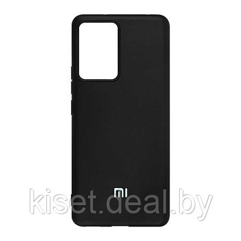 Soft-touch бампер KST Silicone Cover для Xiaomi 13 Lite (2023) черный с закрытым низом