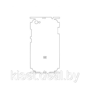 Защитная гидрогелевая пленка KST HG для Xiaomi Redmi Note 5A  на заднюю крышку и боковые грани