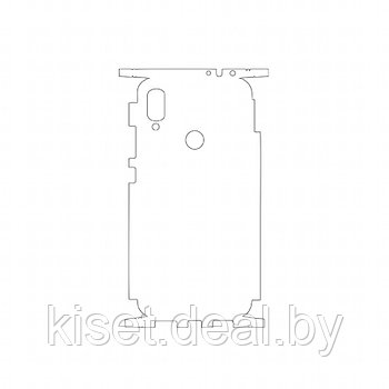 Защитная гидрогелевая пленка KST HG для Xiaomi Redmi Note 7 на заднюю крышку и боковые грани
