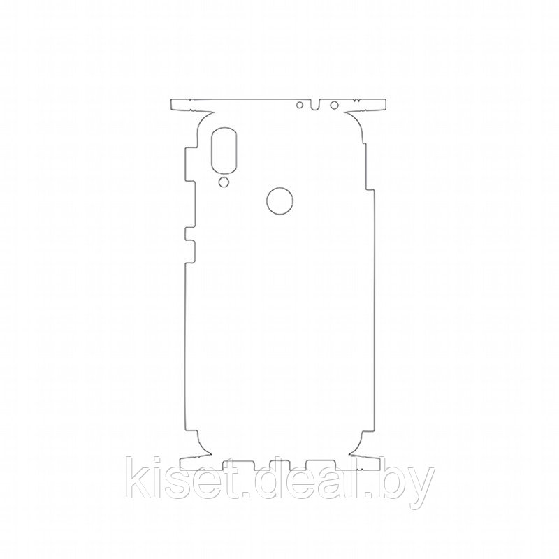 Защитная гидрогелевая пленка KST HG для Xiaomi Redmi Note 7 на заднюю крышку и боковые грани - фото 1 - id-p214998335