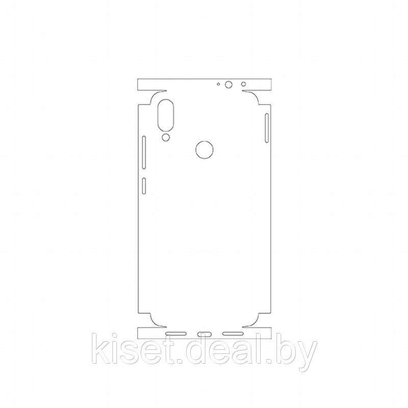 Защитная гидрогелевая пленка KST HG для Xiaomi Redmi Note 7 Pro на заднюю крышку и боковые грани - фото 1 - id-p214998337