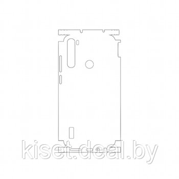 Защитная гидрогелевая пленка KST HG для Xiaomi Redmi Note 8 на заднюю крышку и боковые грани
