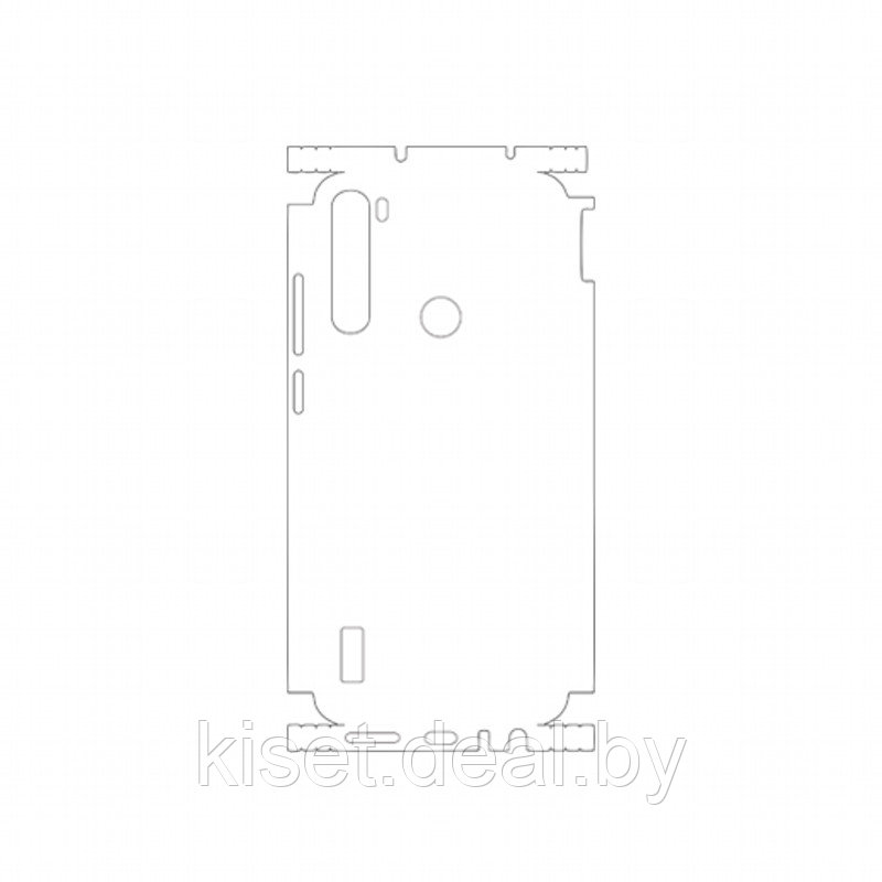 Защитная гидрогелевая пленка KST HG для Xiaomi Redmi Note 8 на заднюю крышку и боковые грани - фото 1 - id-p214998338
