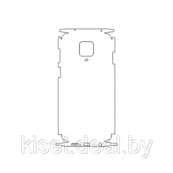 Защитная гидрогелевая пленка KST HG для Xiaomi Redmi Note 9S на заднюю крышку и боковые грани