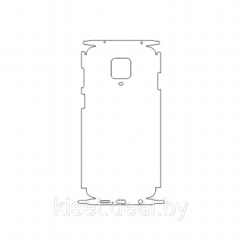 Защитная гидрогелевая пленка KST HG для Xiaomi Redmi Note 9S на заднюю крышку и боковые грани - фото 1 - id-p214998343