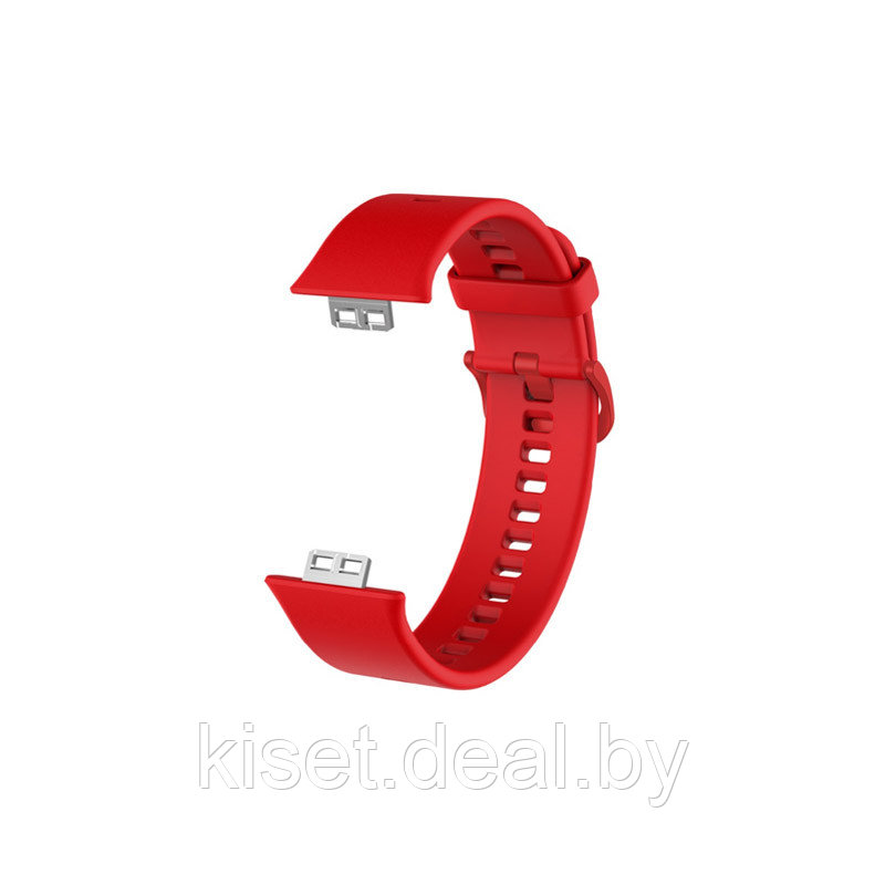 Силиконовый ремешок для Huawei Watch FIT красный - фото 1 - id-p214999017
