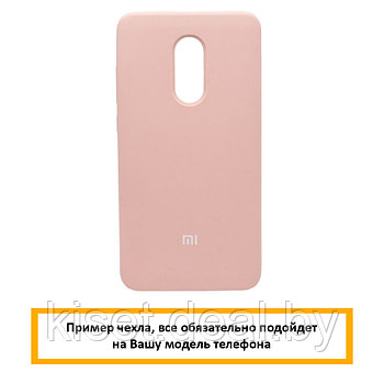 Soft-touch бампер Silicone Cover для Xiaomi Redmi Note 11 пудровый