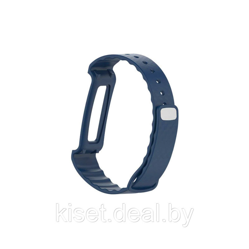 Силиконовый ремешок KST для Honor Band A2 / Huawei Band A2 Color AW61 синий - фото 2 - id-p214999028