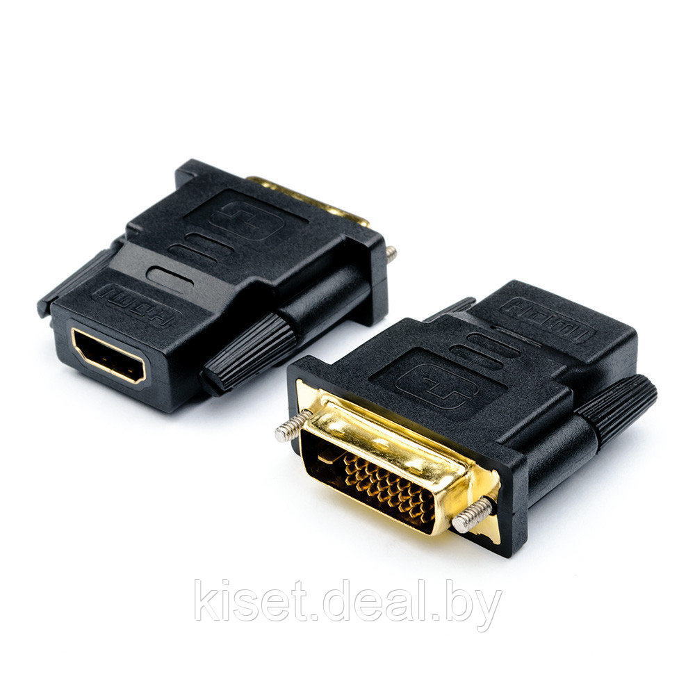 Переходник-адаптер видео ATcom AT1208 HDMI(f) - DVI-D(m) черный