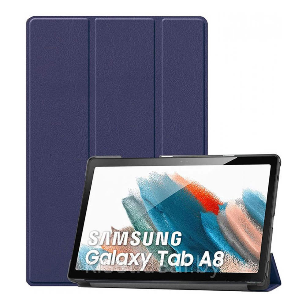 Чехол-книжка KST Smart Case для Samsung Galaxy Tab A8 10.5 2021 (SM-X200 / SM-X205) синий - фото 1 - id-p214999057