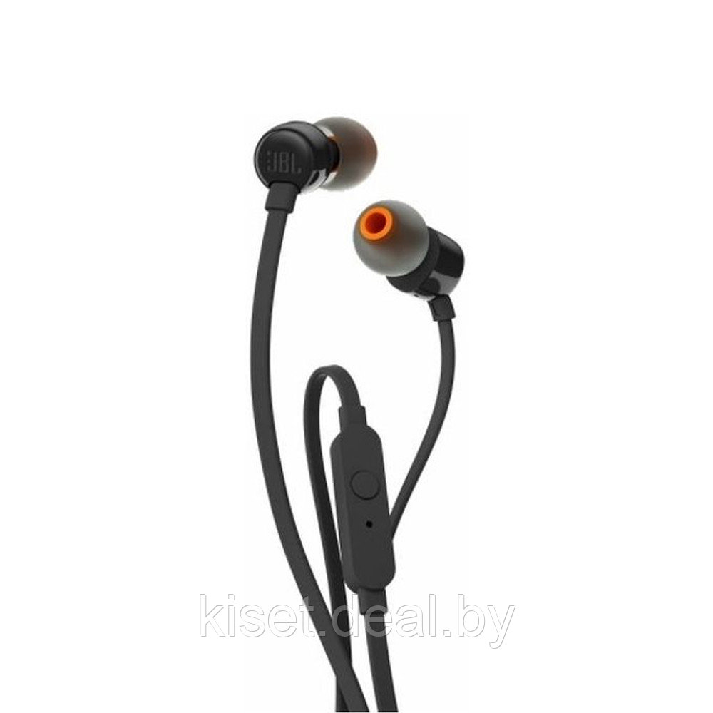 Гарнитурные наушники JBL TUNE110 (T110) 1.2m черный - фото 2 - id-p214999060