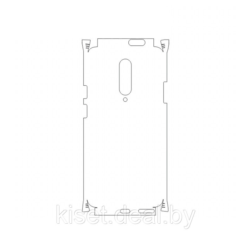 Защитная гидрогелевая пленка KST HG для OnePlus 7T Pro на заднюю крышку и боковые грани