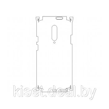 Защитная гидрогелевая пленка KST HG для OnePlus 7 Pro на заднюю крышку и боковые грани