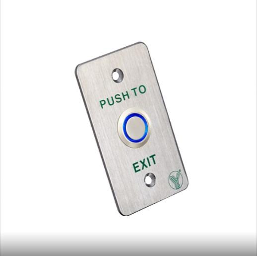 Врезная кнопка выхода YLI PBK-814B со световой индикацией - фото 3 - id-p215001169
