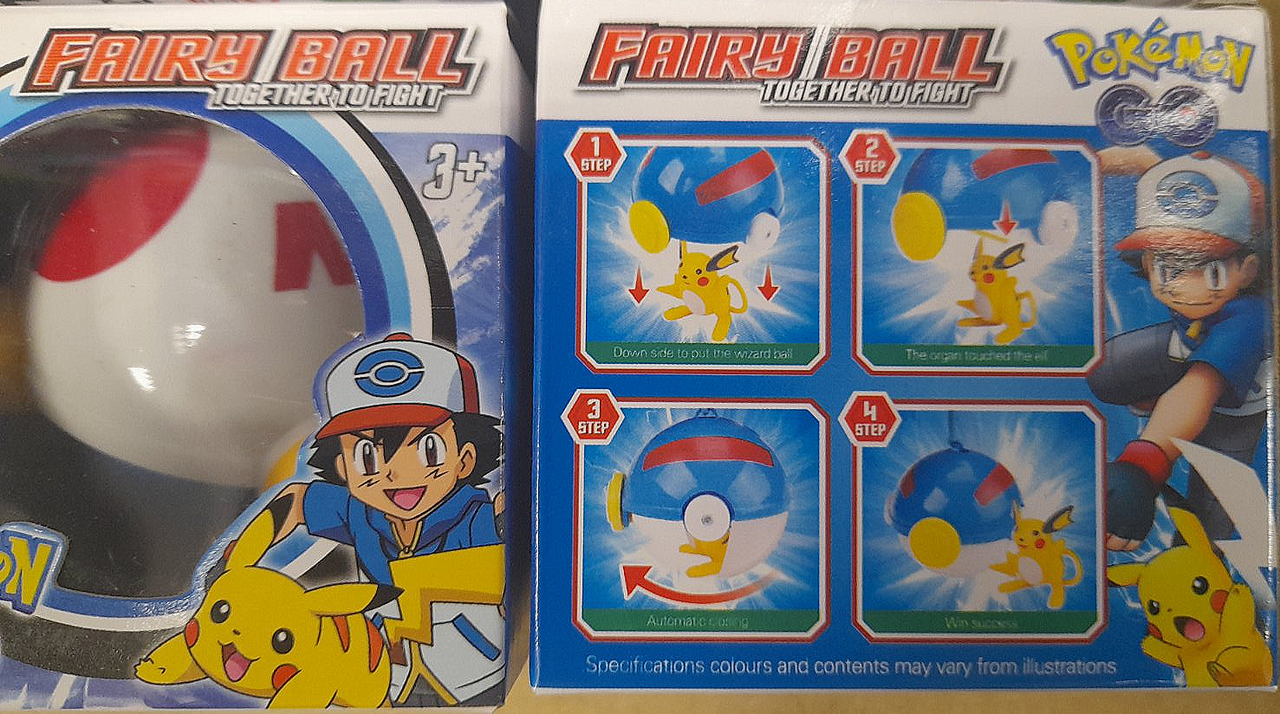 Ловушка покемон pokemon покемонбол pokemon go fairy ball - фото 2 - id-p215001778