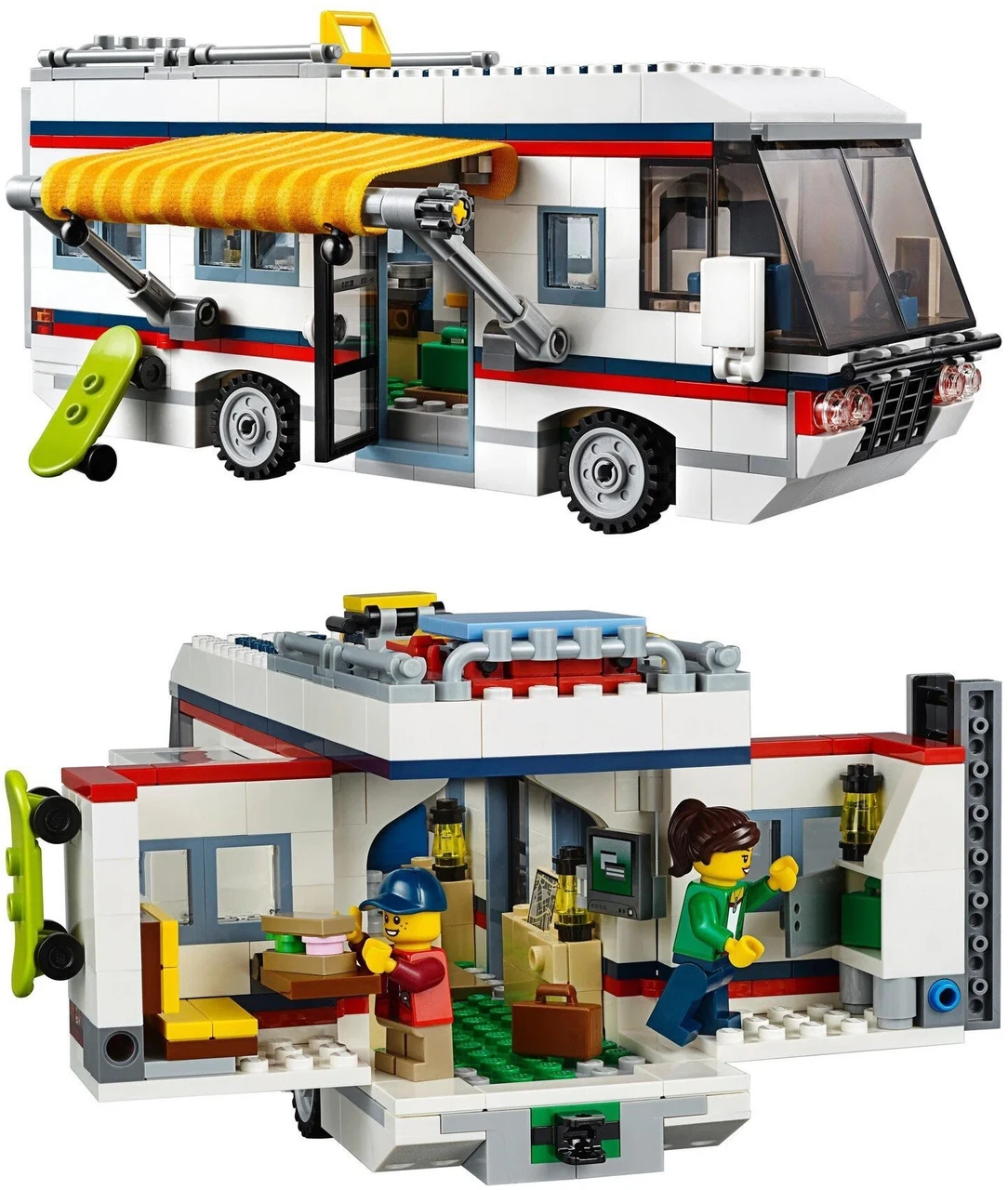 Детский конструктор 3117 Creator Кемпинг 3 в 1: - аналог LEGO Creator (Лего Креатор) 31052, 792 дет - фото 4 - id-p215002190
