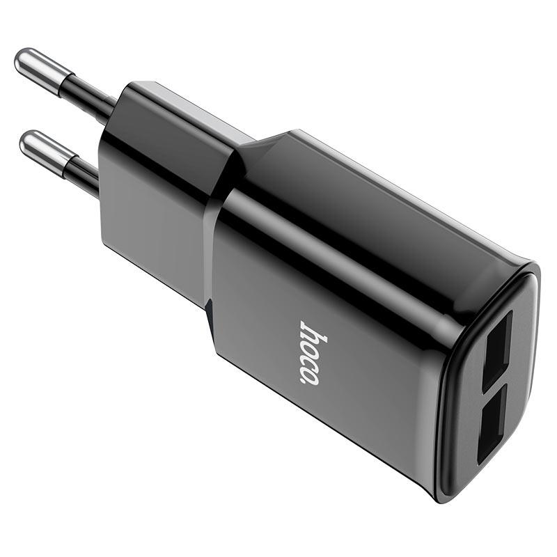 Сетевое зарядное устройство C88A Star round dual port charger set(Type-C)(EU) черный - фото 3 - id-p215002408