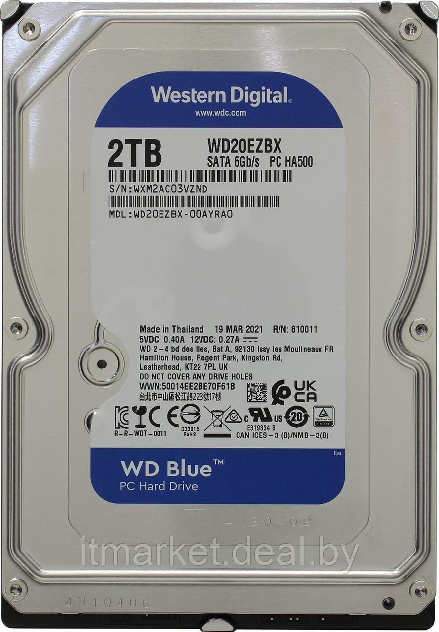 Жесткий диск 2Tb Western Digital Blue (WD20EZBX) - фото 1 - id-p215002126