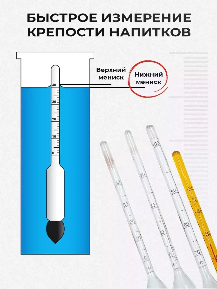 Спиртометр для самогона профессиональный АСП 3 (3+1) - фото 5 - id-p215003722