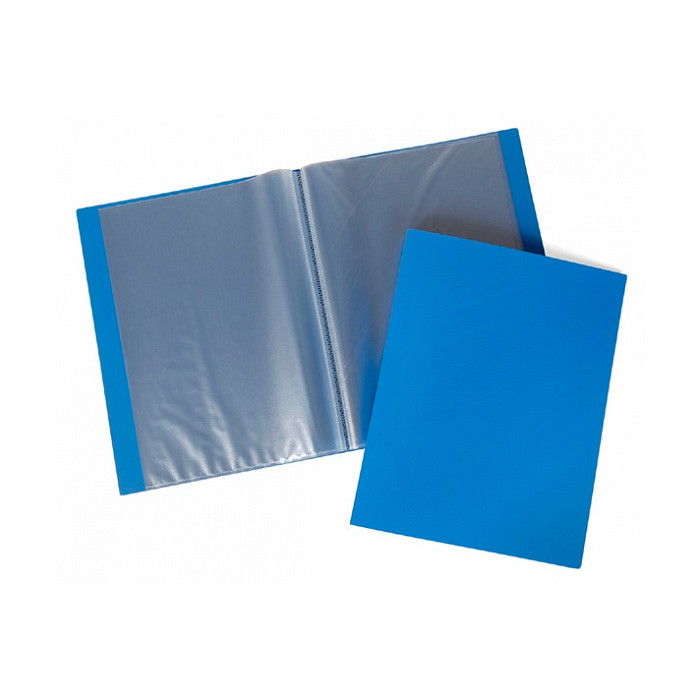 Папка пластиковая Hatber Line 100 вкладышей А4, 40 мм синяя - фото 1 - id-p215003516