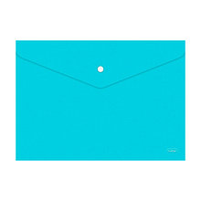 Папка-конверт на кнопке Hatber Premium NEWtone PASTEL Незабудка А4, непрозрачная