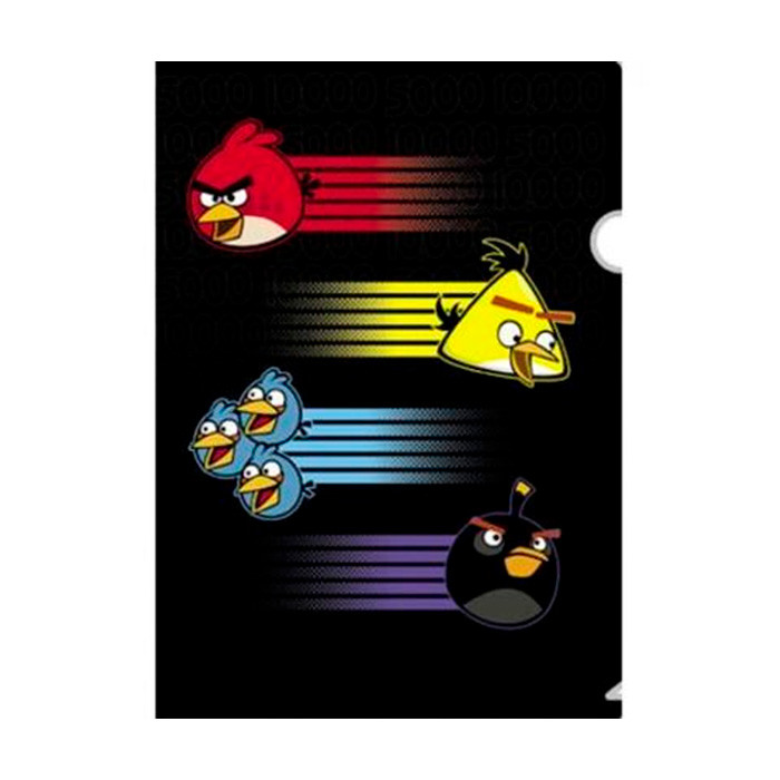 Папка-Уголок пластиковая Hatber Angry Birds А4 / AG4_10907