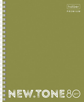 Тетрадь клетка Hatber Premium NEWtone PASTEL Олива, 80 листов А5, фото 2