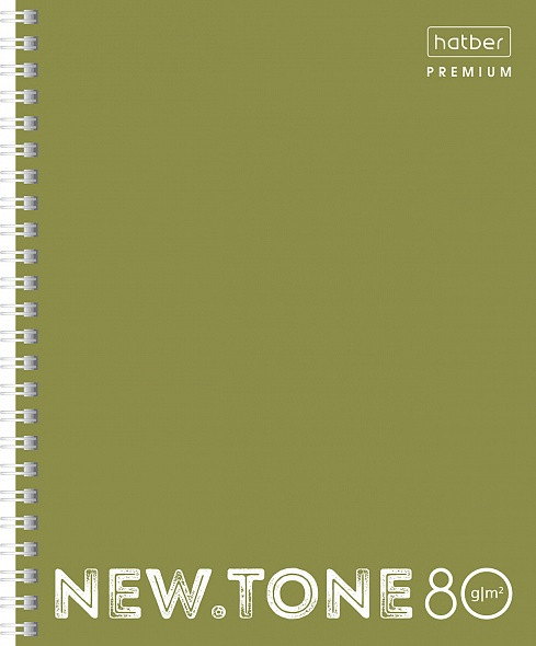 Тетрадь клетка Hatber Premium NEWtone PASTEL Олива, 80 листов А5 - фото 1 - id-p215003676