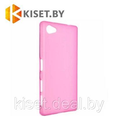 Силиконовый чехол для Sony Xperia M5, розовый - фото 1 - id-p144595245
