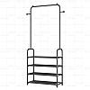 Вешалка напольная металлическая с крючками New simple floor Clothes Rack. Размер 152*29,5*60см*, фото 7