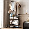 Вешалка напольная металлическая с крючками New simple floor Clothes Rack. Размер 152*29,5*60см*, фото 8