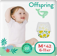 Подгузники-трусики детские Offspring M 6-11кг Лимоны / OF02MLMN