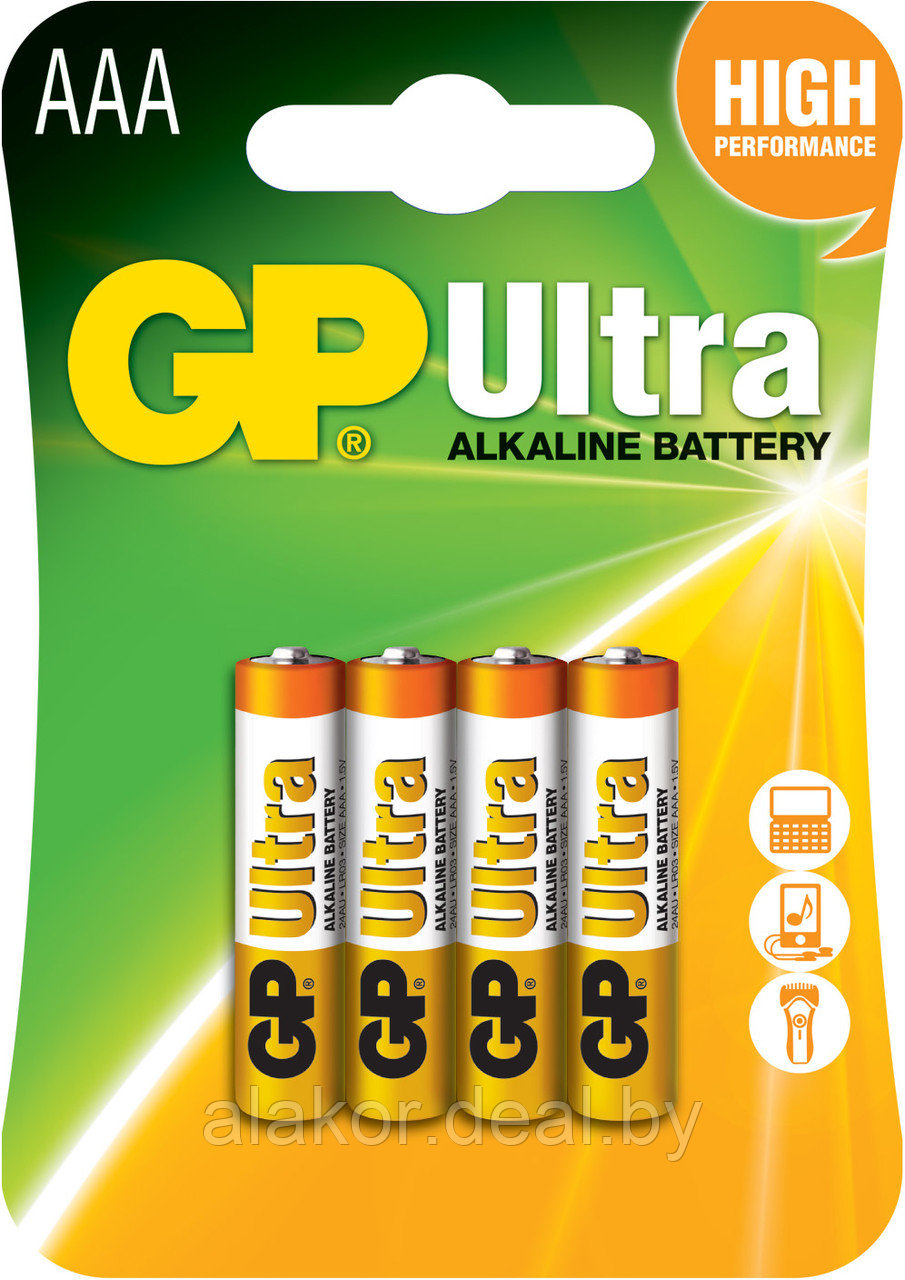 Батарейки GP Ultra LR03/24AU-2UE4 - фото 1 - id-p215021875