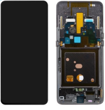 Дисплейный модуль Samsung A80 Черный, В рамке Оригинал - фото 1 - id-p214447828