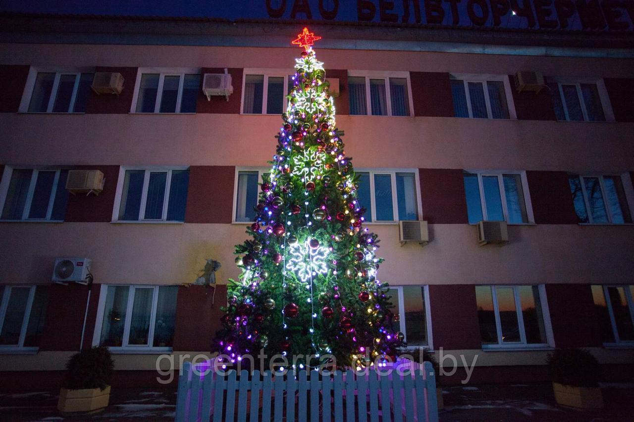 Верхушка-звезда из дюралайта, 60х60см, светодинамика с нитью - фото 4 - id-p51355206