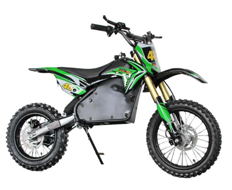 Электромотоцикл GreenCamel Питбайк DB500 зеленый - фото 1 - id-p215021955