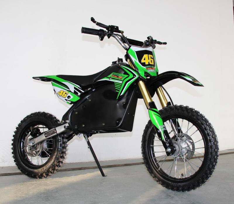 Электромотоцикл GreenCamel Питбайк DB500 зеленый - фото 4 - id-p215021955