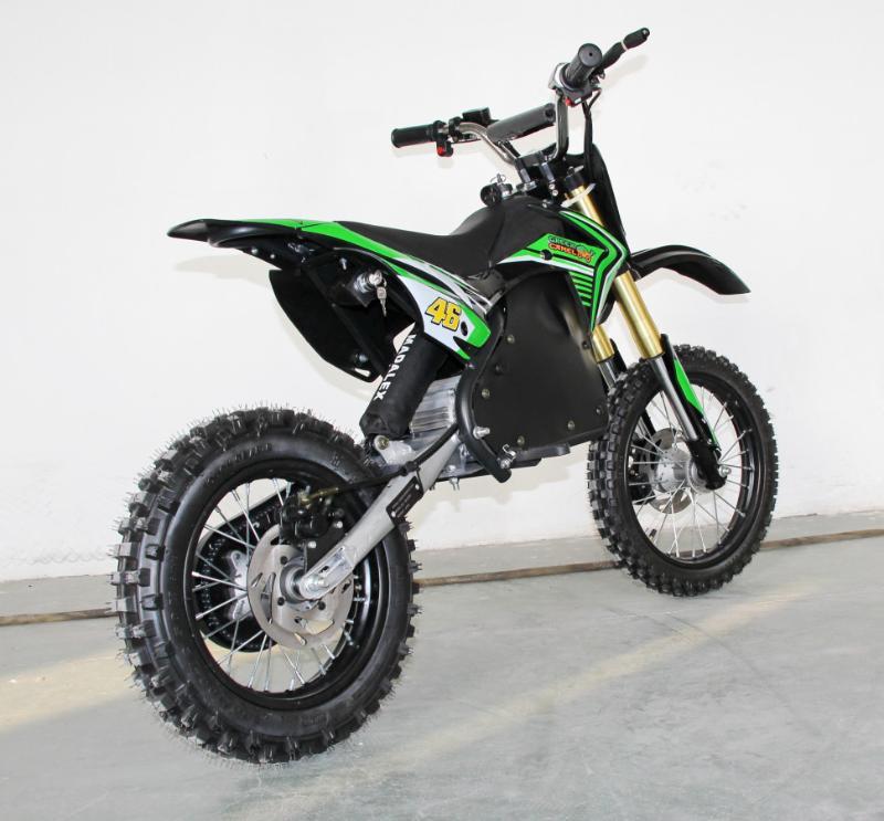 Электромотоцикл GreenCamel Питбайк DB500 зеленый - фото 5 - id-p215021955