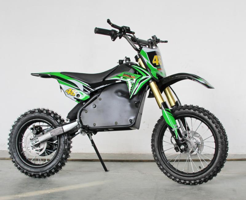 Электромотоцикл GreenCamel Питбайк DB500 зеленый - фото 6 - id-p215021955