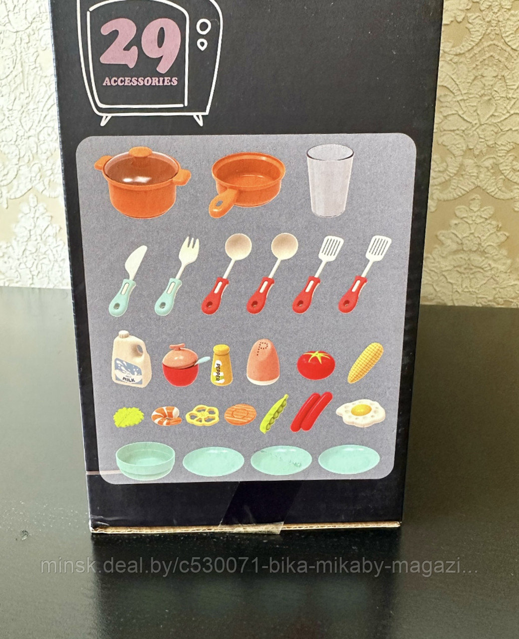 Игровой набор «Кухня детская» (есть звук плиты и водичка в кране), арт. 889-178 - фото 2 - id-p215021975